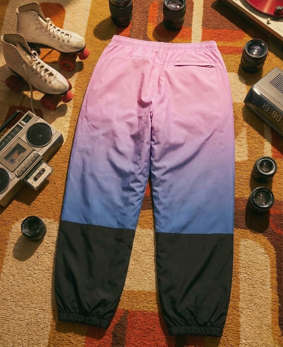 Pantalon de Survêtement rose Rétro Bicolore