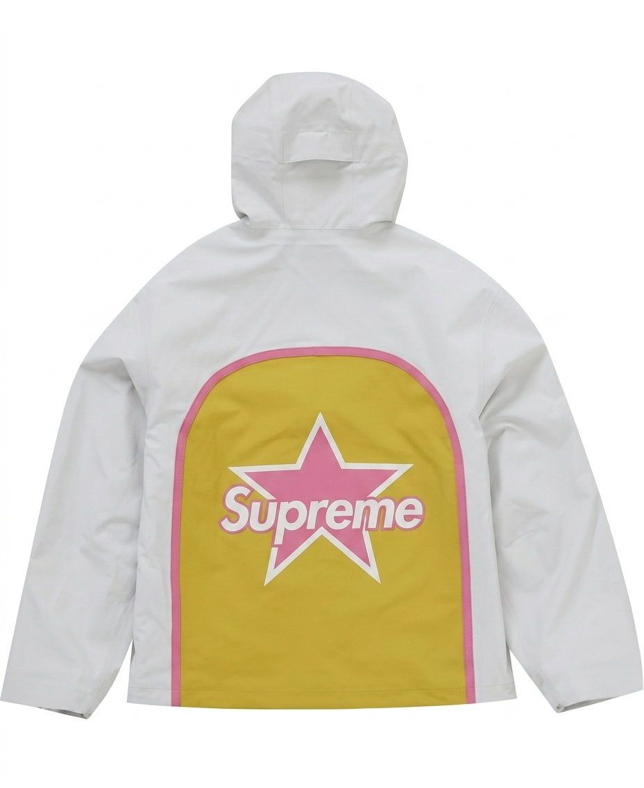 Veste GORE-TEX blanche en cuir