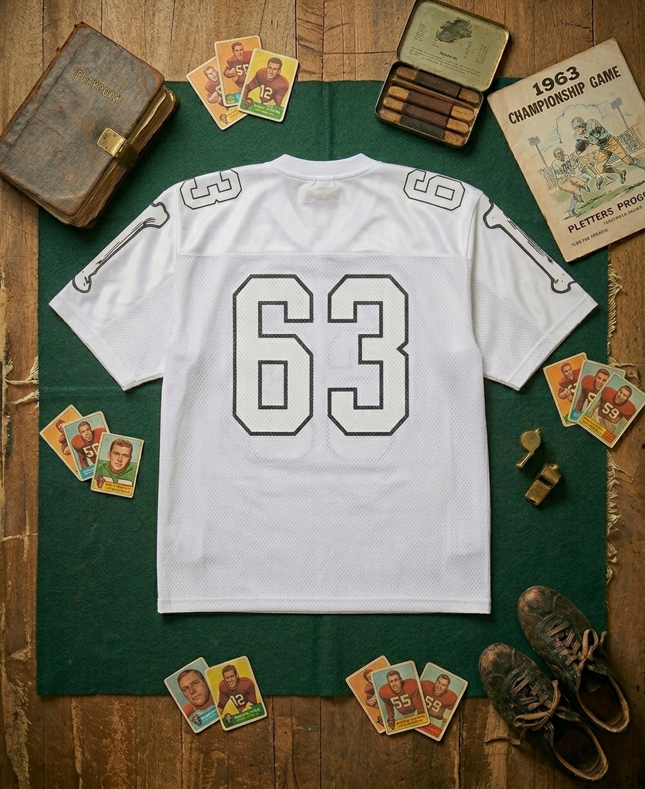 Maillot Football Américain blanc 63
