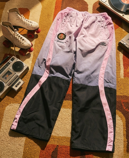 Pantalon de Survêtement rose Rétro Bicolore