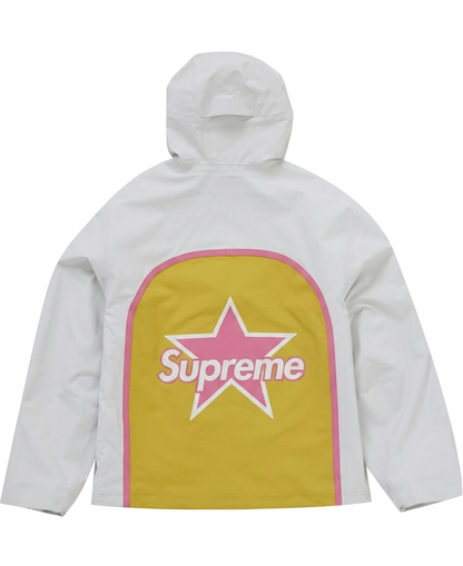 Veste GORE-TEX blanche en cuir